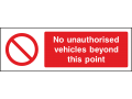 No Unauthorised Vehicles - Landscape